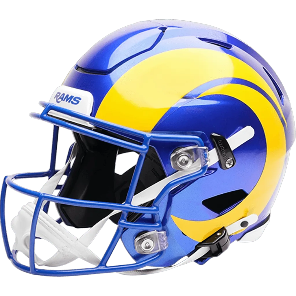 Los Angeles Rams Riddell Authentic SpeedFlex Football Helmet – Royal Blue Horn