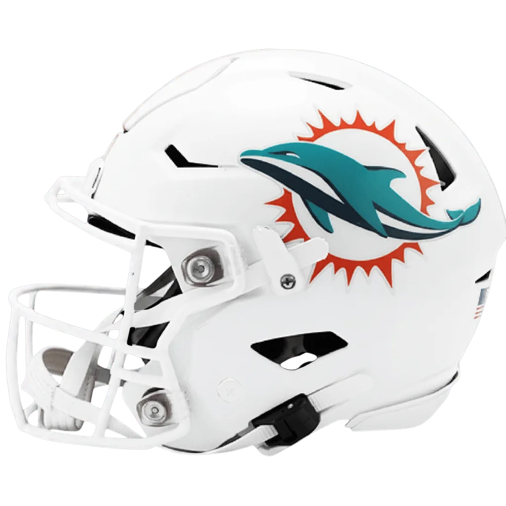 Miami Dolphins Riddell Authentic SpeedFlex Football Helmet – White Dolphin Sunburst