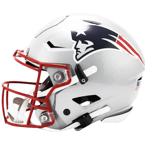 New England Patriots Riddell Authentic SpeedFlex Football Helmet – Silver Flying Elvis