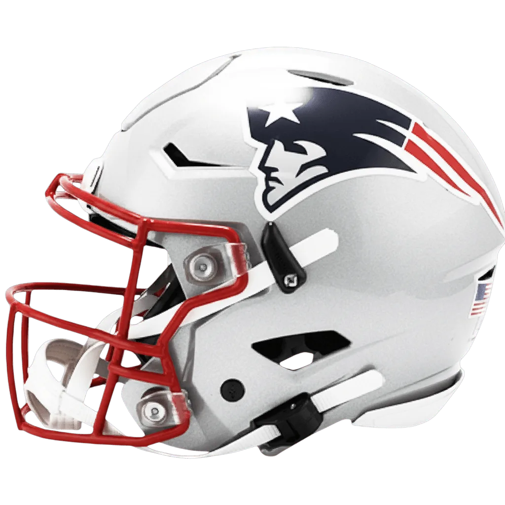 New England Patriots Riddell Authentic SpeedFlex Football Helmet – Silver Flying Elvis