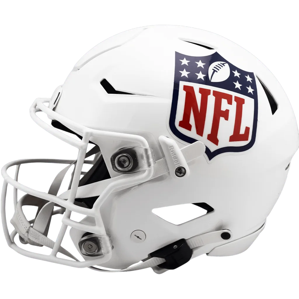 NFL Riddell Authentic SpeedFlex Football Helmet – White NFL Shield