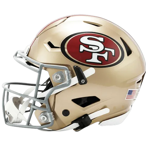 San Francisco 49ers Riddell Authentic SpeedFlex Football Helmet – Gold SF Oval