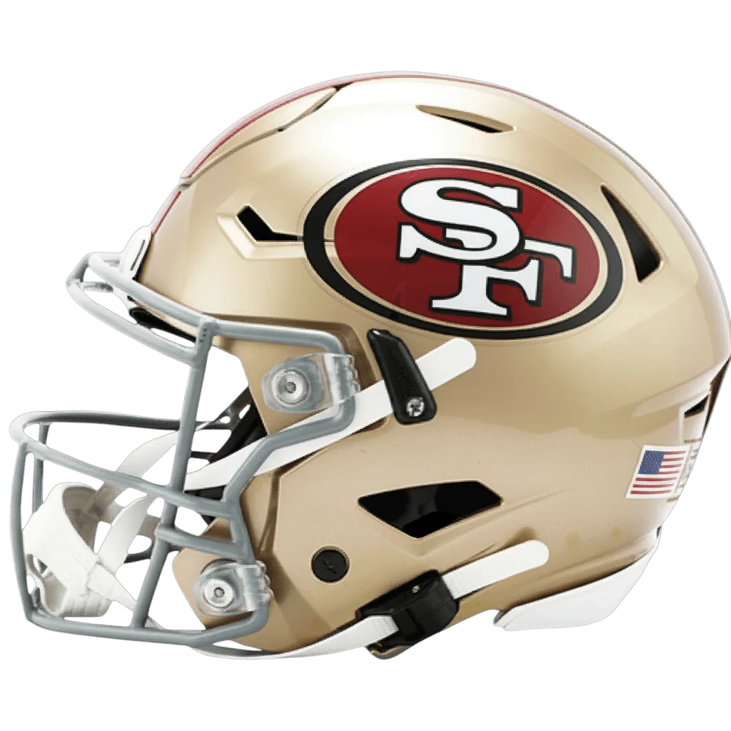 San Francisco 49ers Riddell Authentic SpeedFlex Football Helmet – Gold SF Oval