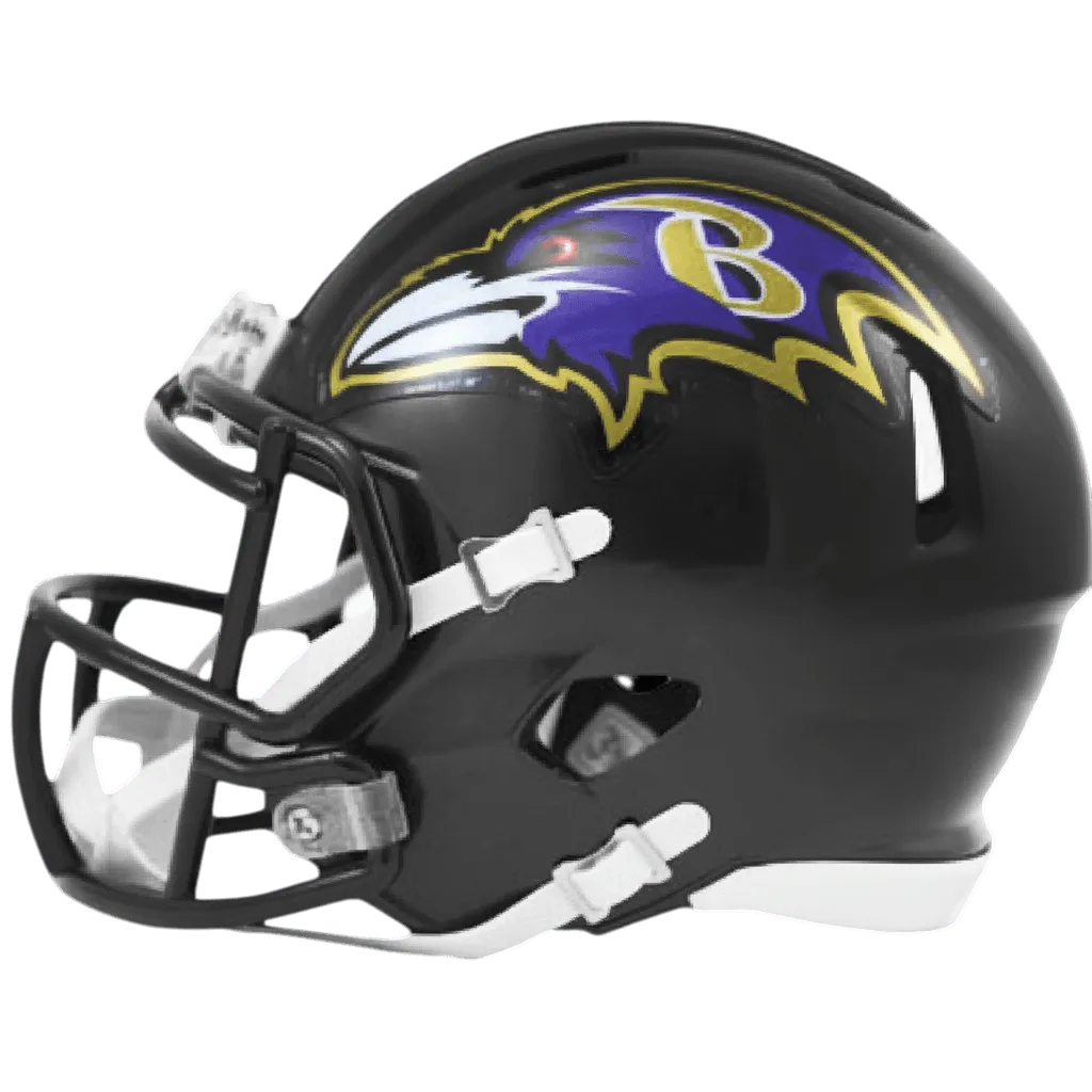 Baltimore Ravens Riddell Mini Speed Football Helmet – Black Raven