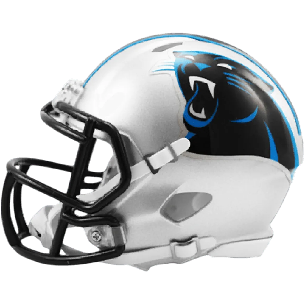 Carolina Panthers Riddell Mini Speed Football Helmet – Silver Panther