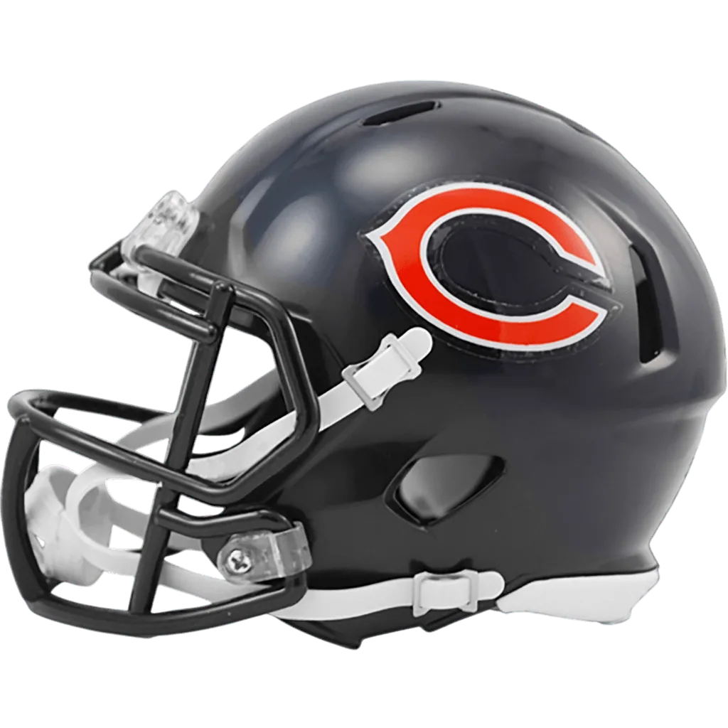 Chicago Bears Riddell Mini Speed Football Helmet – Navy Wishbone “C”