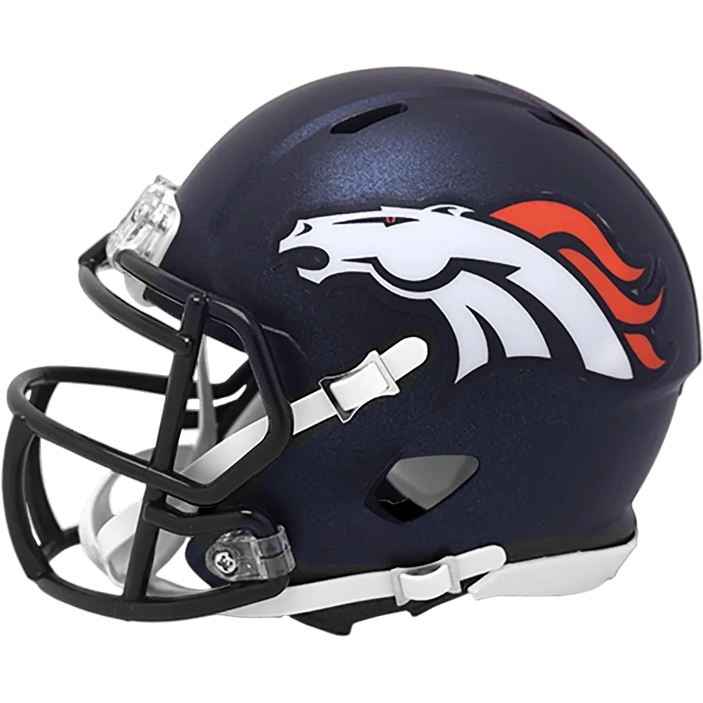 Denver Broncos Riddell Mini Speed Football Helmet – Navy Bronco