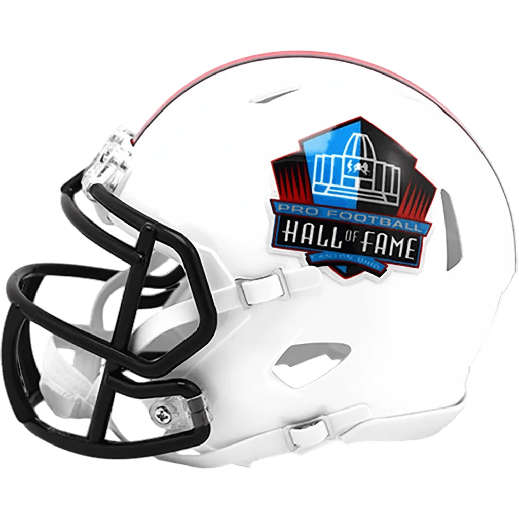Pro Football Hall of Fame Riddell Mini Speed Football Helmet – White NFL Shield