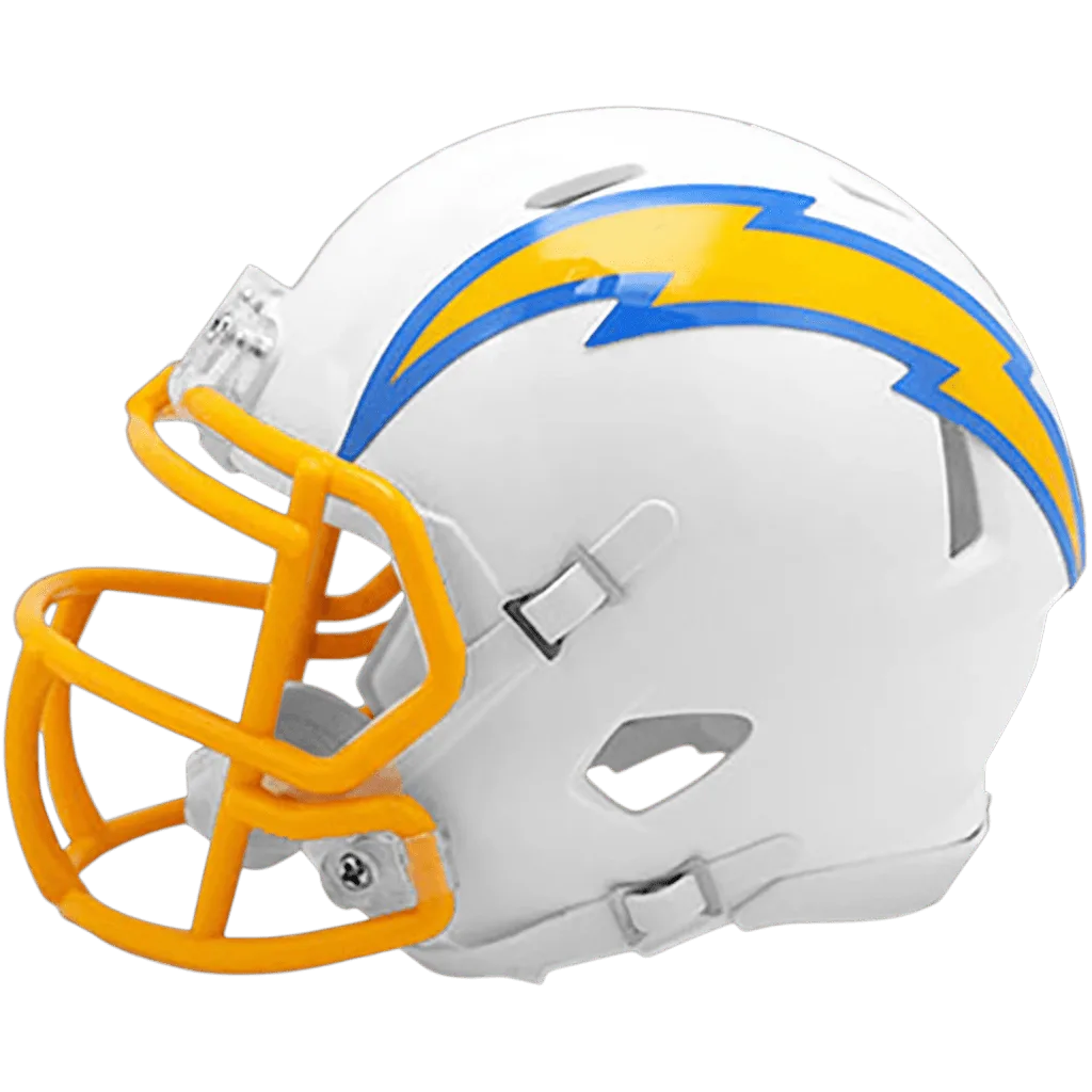 Los Angeles Chargers Riddell Mini Speed Football Helmet – White Bolt
