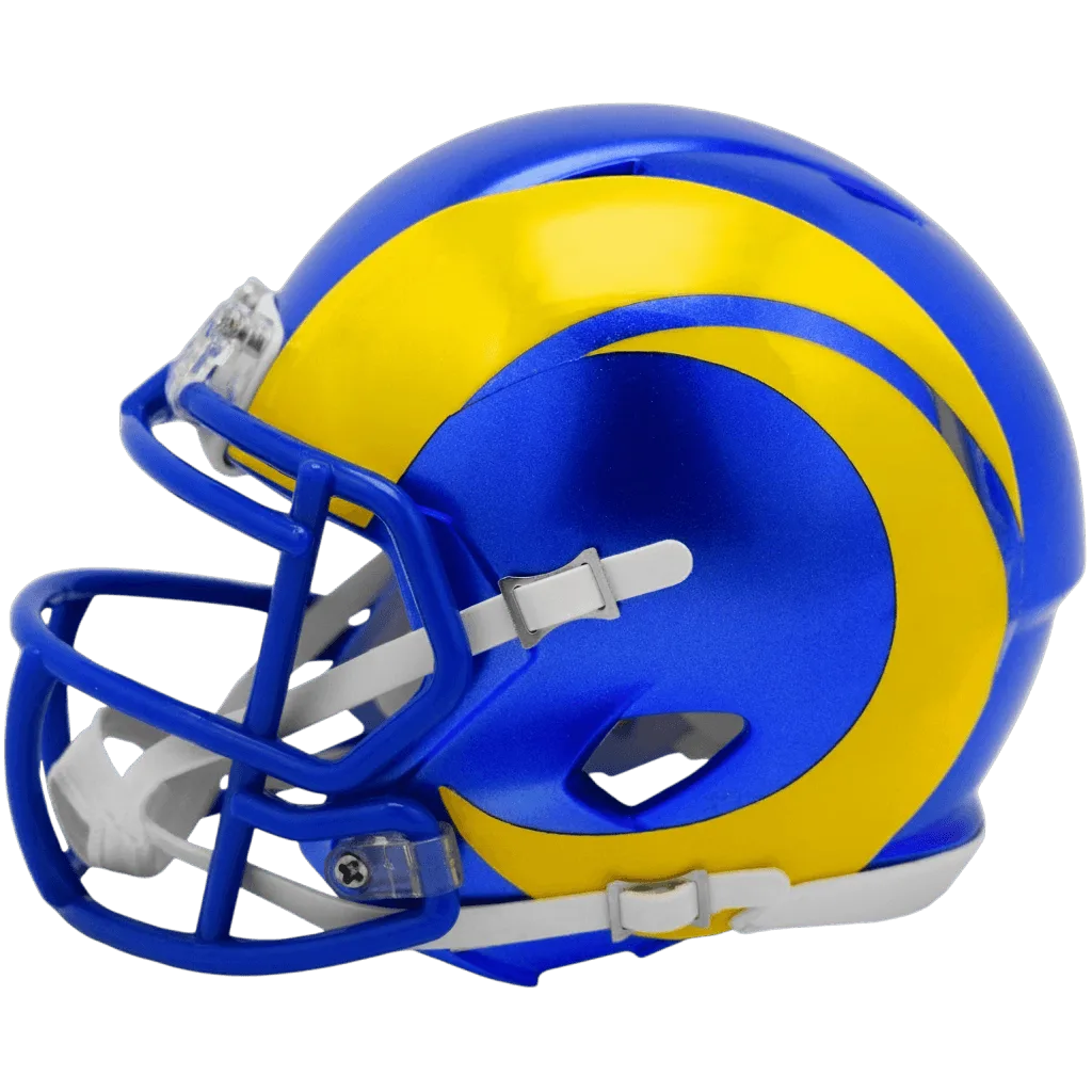 Los Angeles Rams Riddell Mini Speed Football Helmet – Royal Blue Horn
