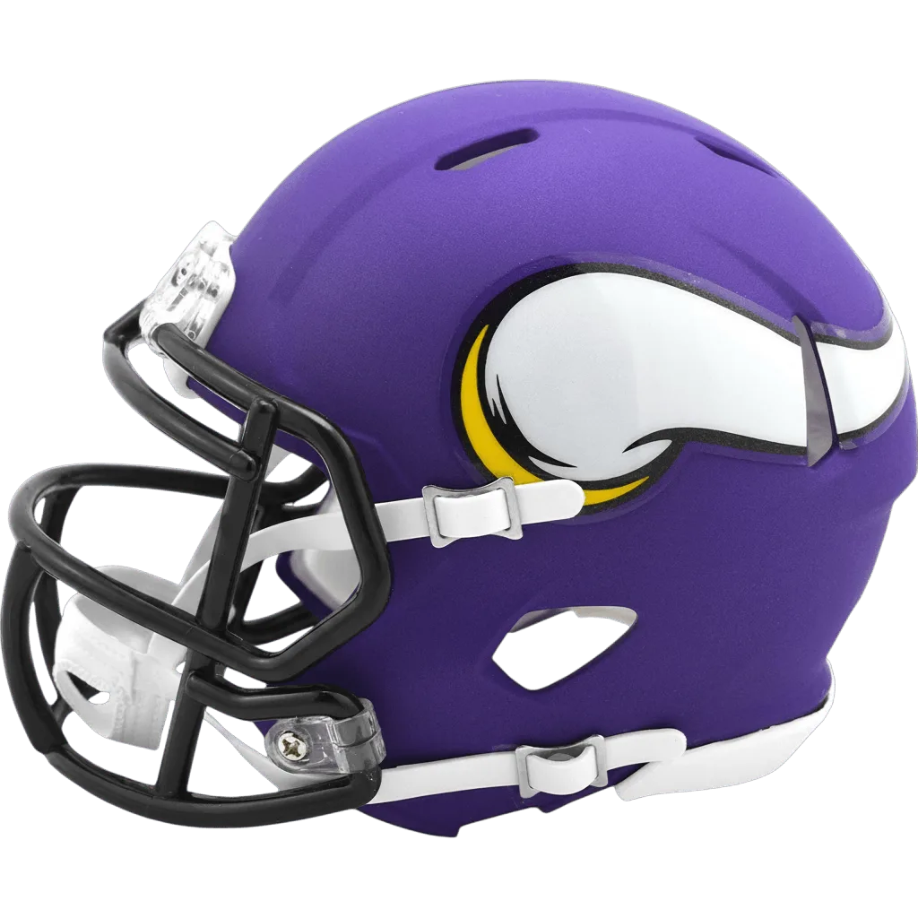 Minnesota Vikings Riddell Mini Speed Football Helmet – Satin Purple