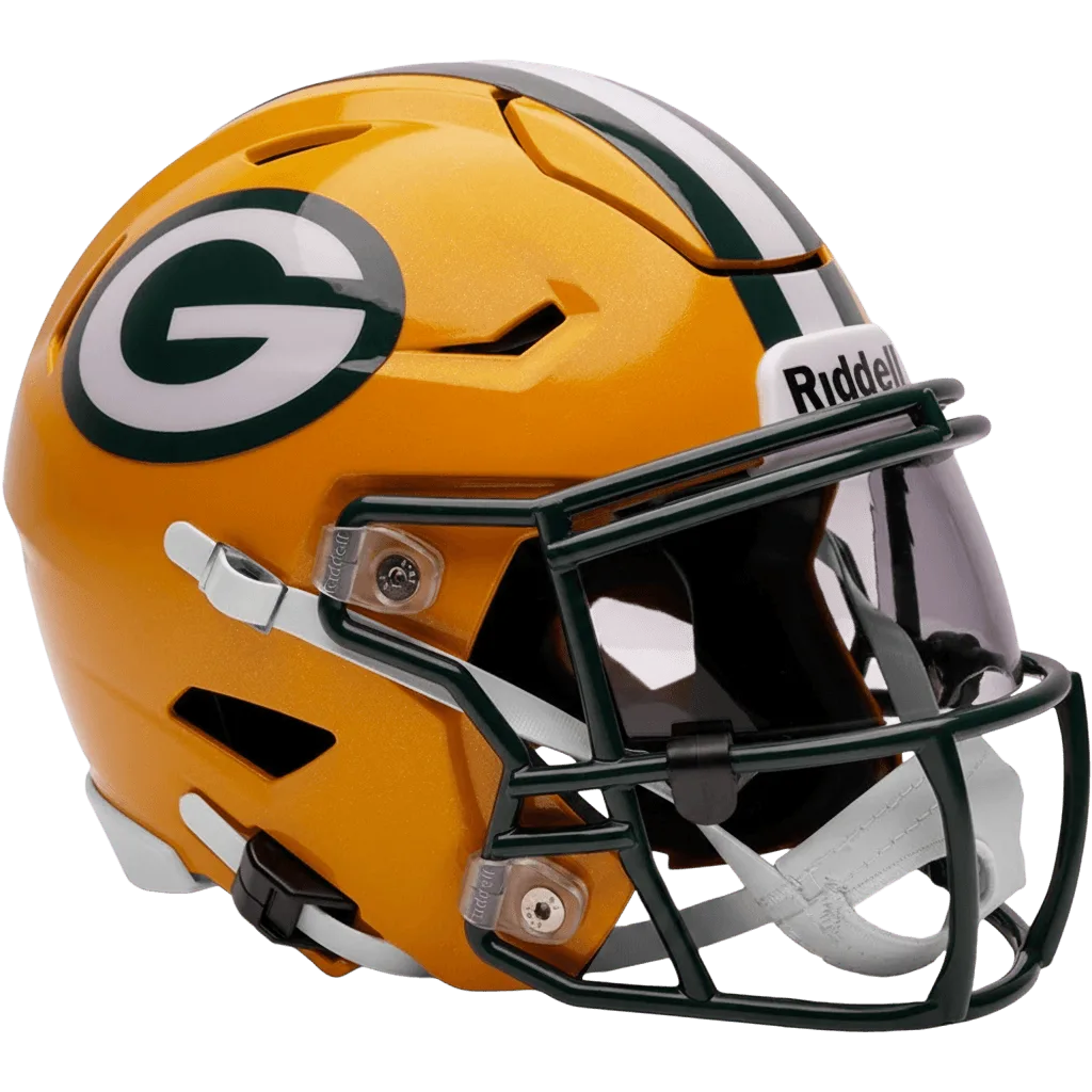 Green Bay Packers Riddell Mid-Size SpeedFlex Football Helmet