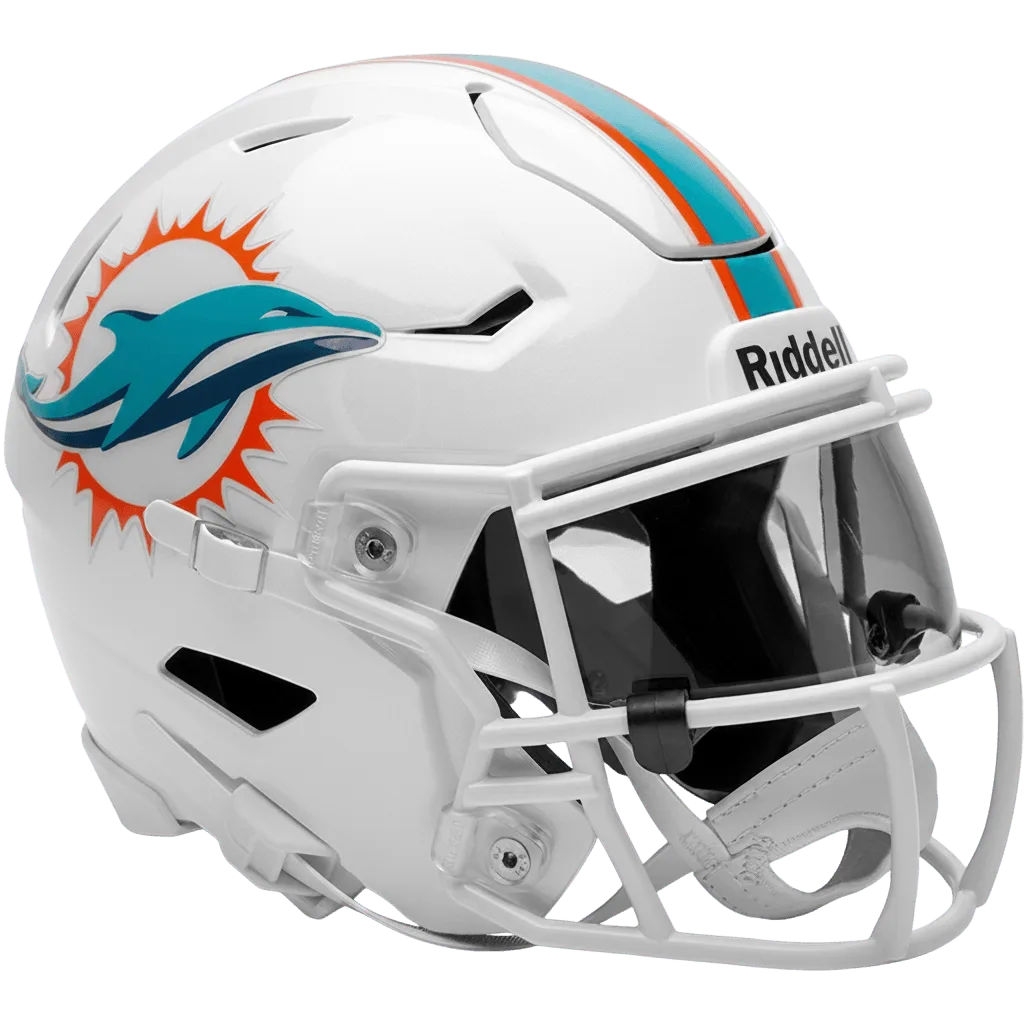 Miami Dolphins Riddell Mid-Size SpeedFlex Football Helmet