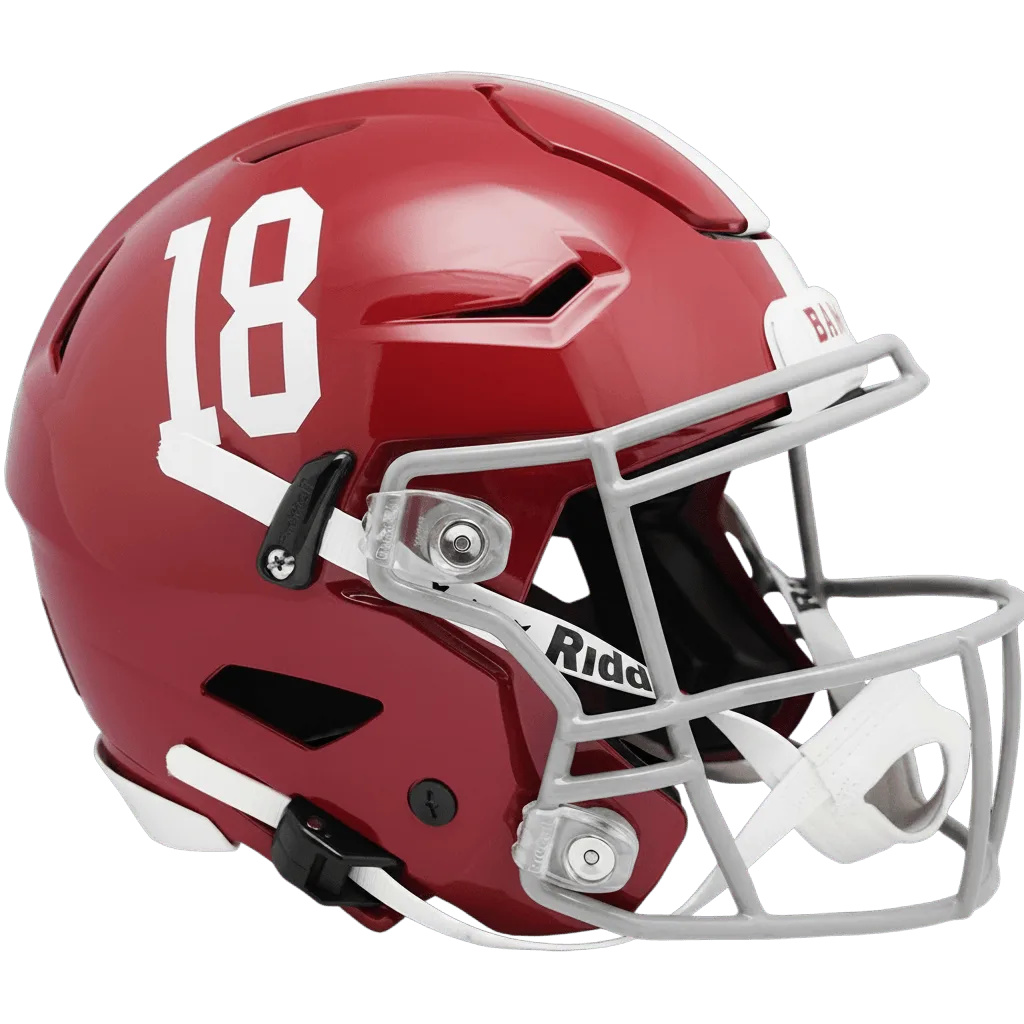 Alabama Crimson Tide Riddell Authentic SpeedFlex Football Helmet – #18