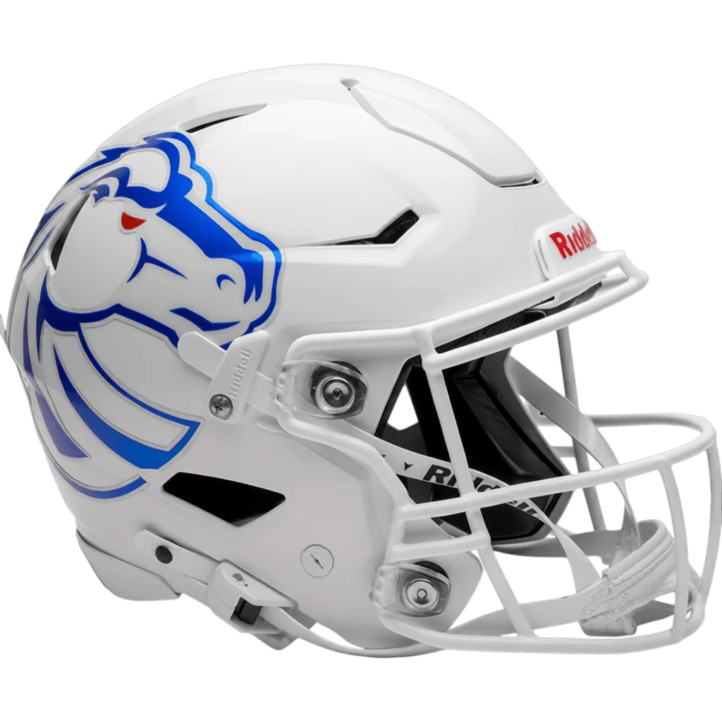 Boise State Broncos Riddell Authentic SpeedFlex Football Helmet – White Bronco