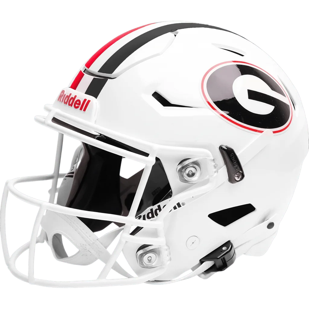 Georgia Bulldogs Riddell Authentic SpeedFlex Football Helmet – White