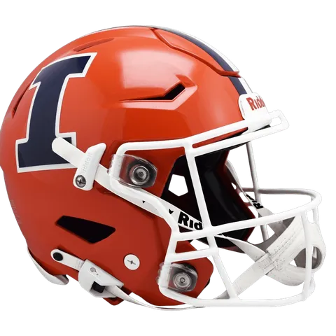 Illinois Fighting Illini Riddell Authentic SpeedFlex Football Helmet – Orange