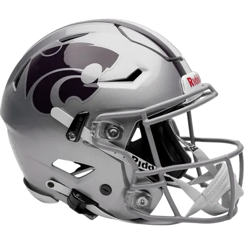 Kansas State Wildcats Riddell Authentic SpeedFlex Football Helmet – Silver Powercat