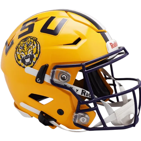 LSU Tigers Riddell Authentic SpeedFlex Football Helmet – Gold LSU Tiger