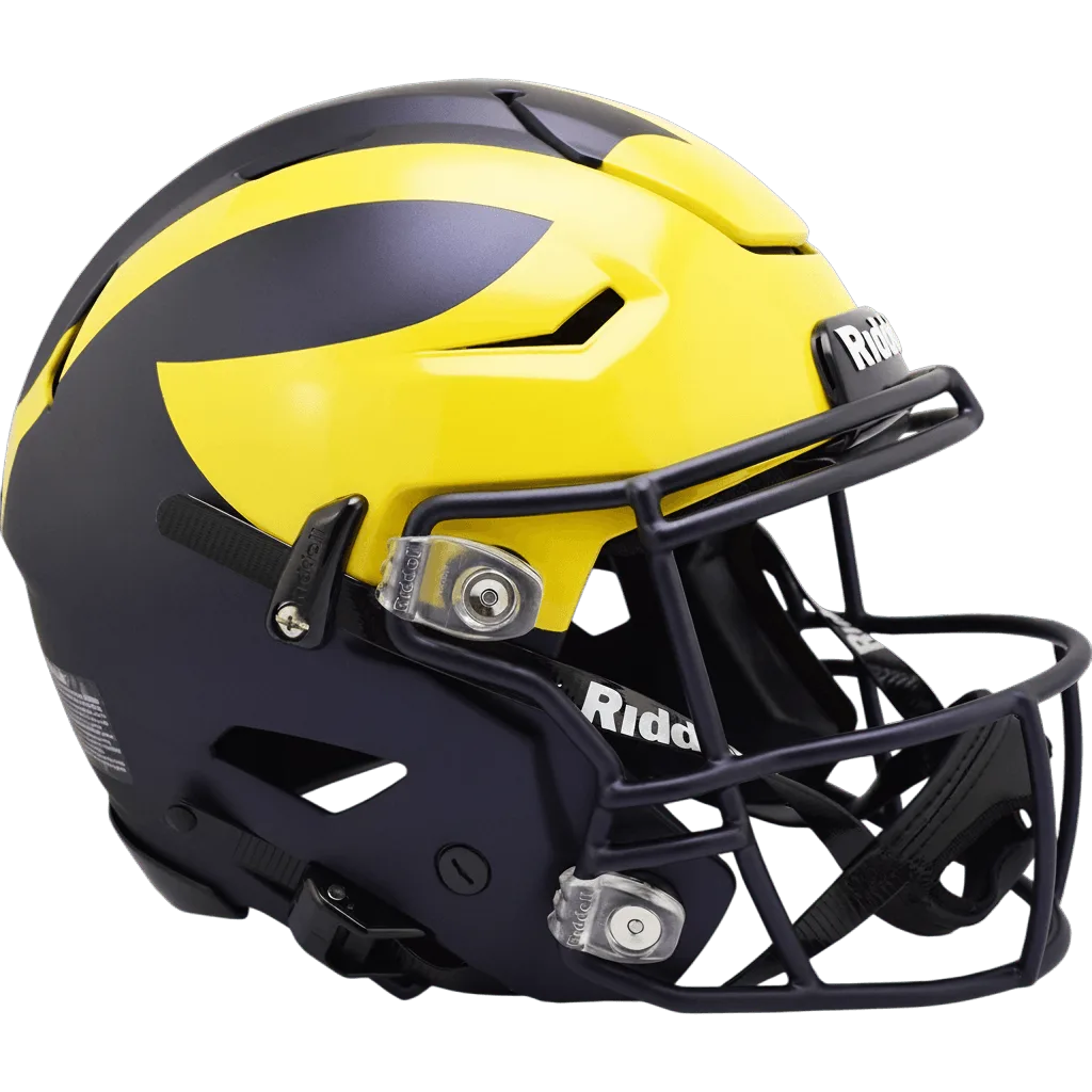 Michigan Wolverines Riddell Authentic SpeedFlex Football Helmet – Painted Wings
