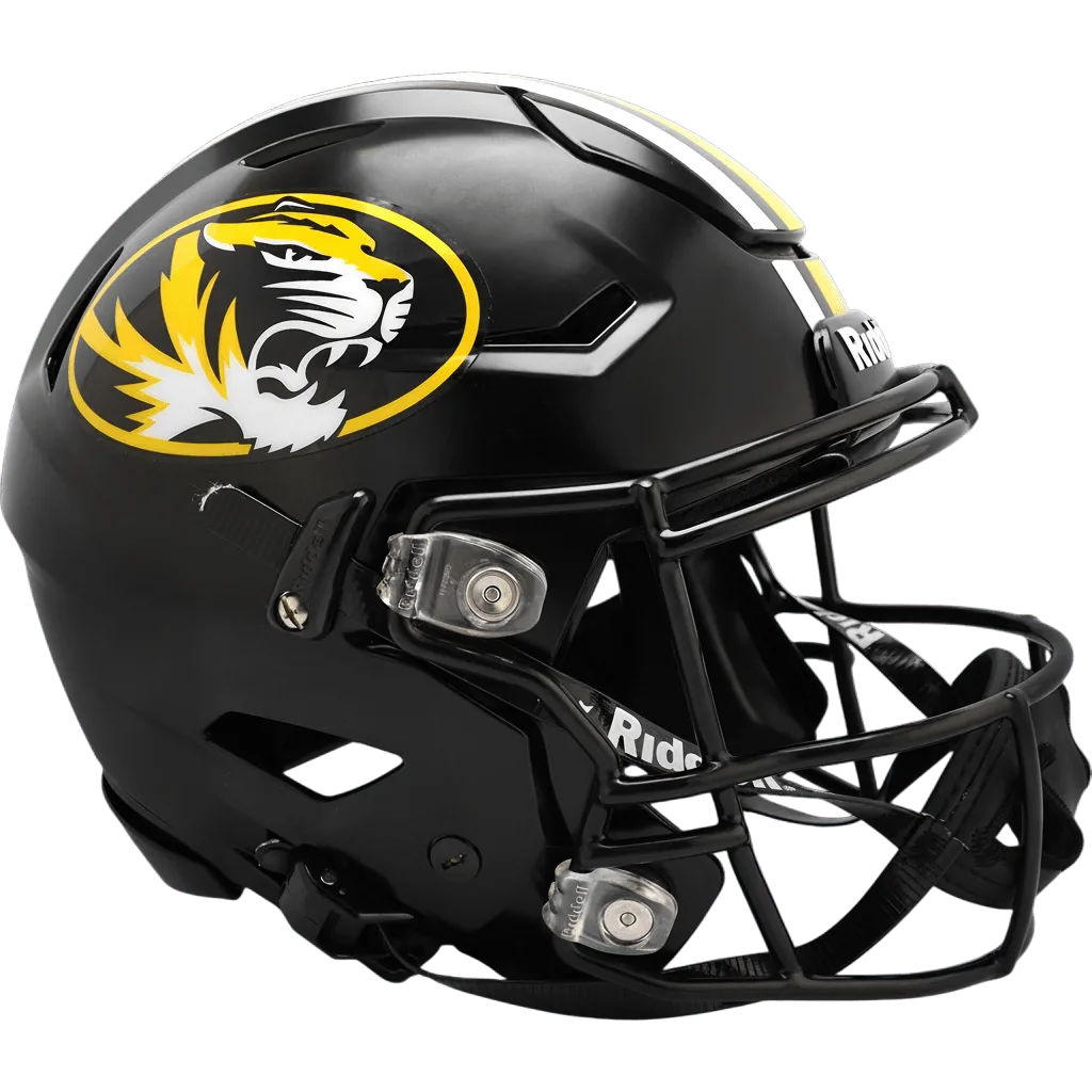 Missouri Tigers Riddell Authentic SpeedFlex Football Helmet – Black Oval Tiger