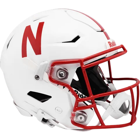Nebraska Cornhuskers Riddell Authentic SpeedFlex Football Helmet – White Block “N”