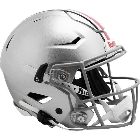 Ohio State Buckeyes Riddell Authentic SpeedFlex Football Helmet – Silver Stripe