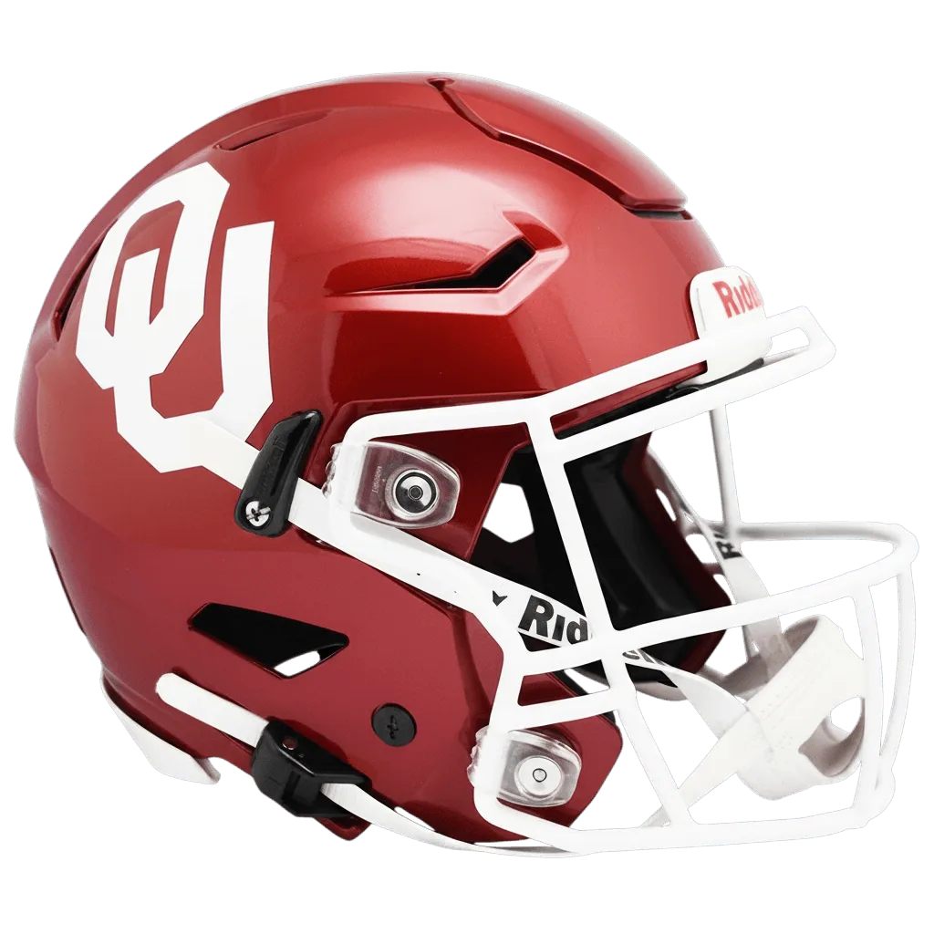 Oklahoma Sooners Riddell Authentic SpeedFlex Football Helmet – Crimson OU
