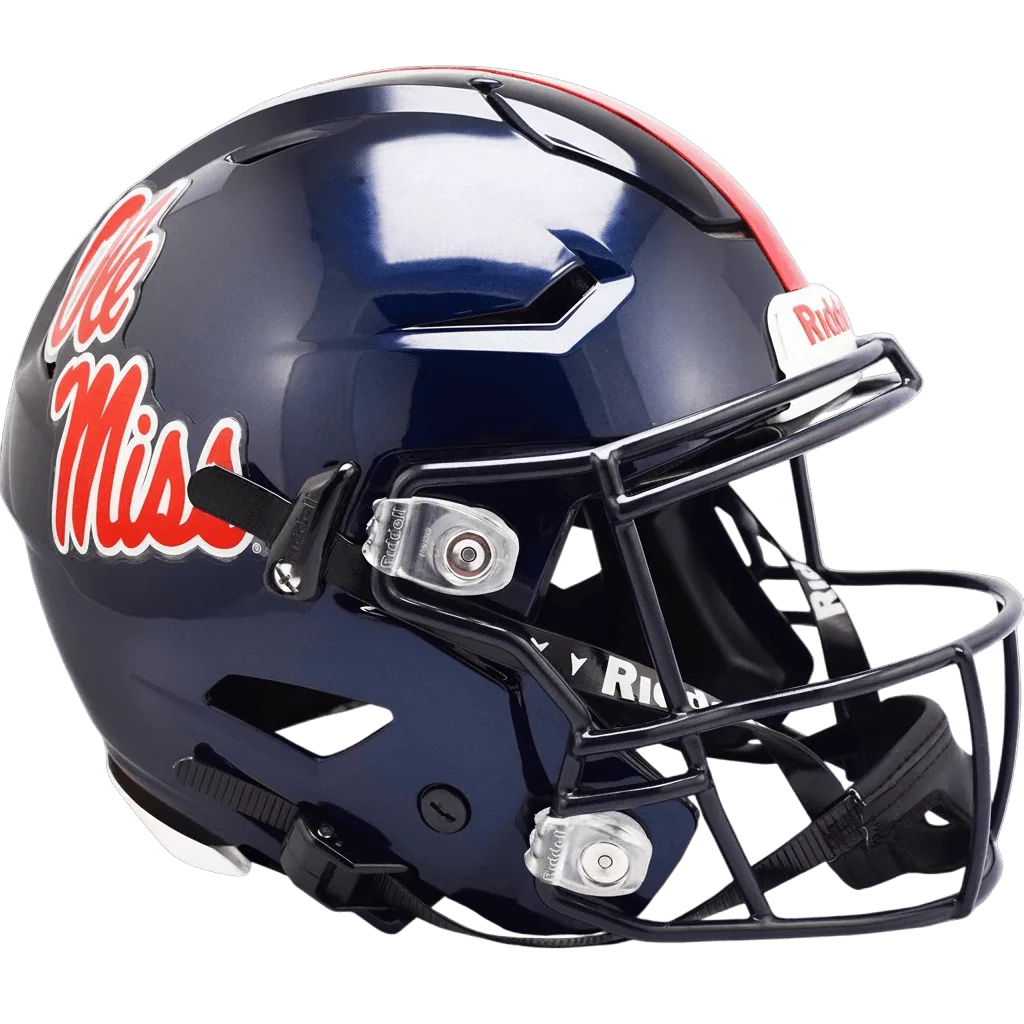 Ole Miss Rebels Riddell Authentic SpeedFlex Football Helmet – Navy OLE MISS