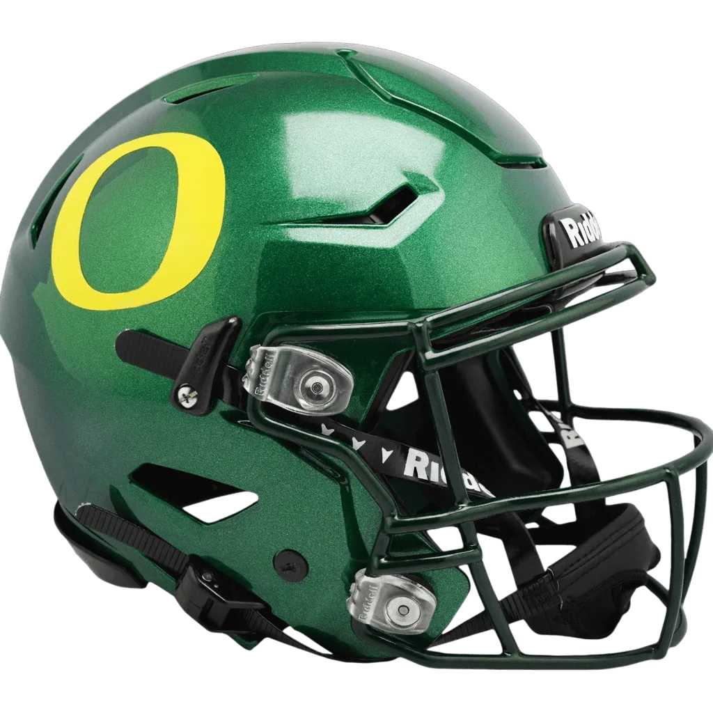 Oregon Ducks Riddell Authentic SpeedFlex Football Helmet – Apple Green Block “O”