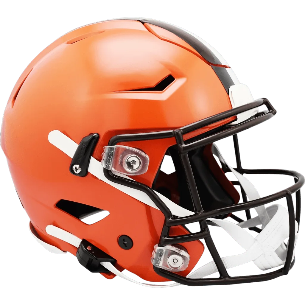 Cleveland Browns Riddell Authentic SpeedFlex Football Helmet – Orange Throwback