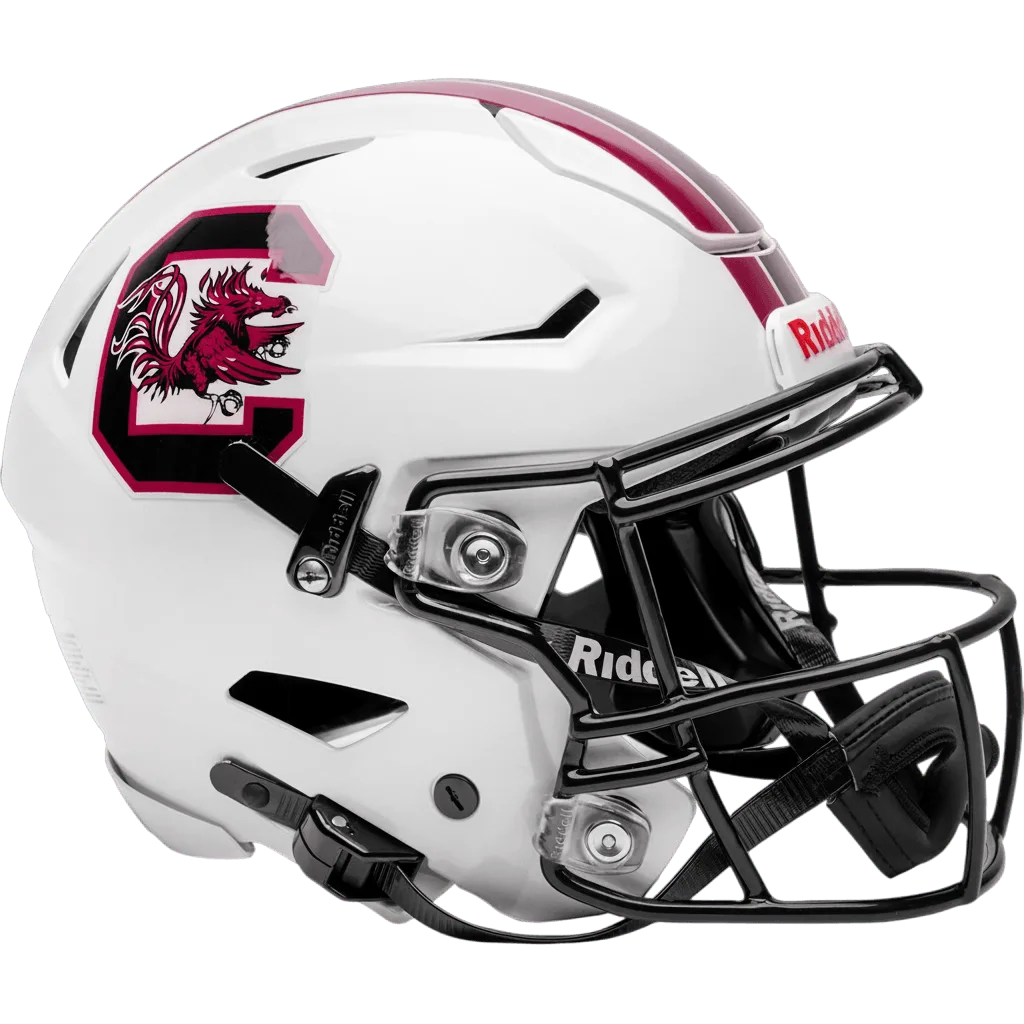 South Carolina Gamecocks Riddell Authentic SpeedFlex Football Helmet – White Gamecock