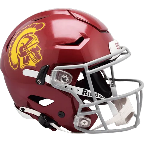 USC Trojans Riddell Authentic SpeedFlex Football Helmet – Cardinal Trojan