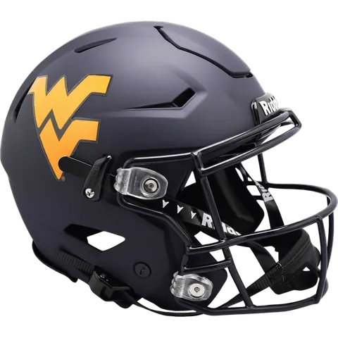 West Virginia Mountaineers Riddell Authentic SpeedFlex Football Helmet – Glossy Navy