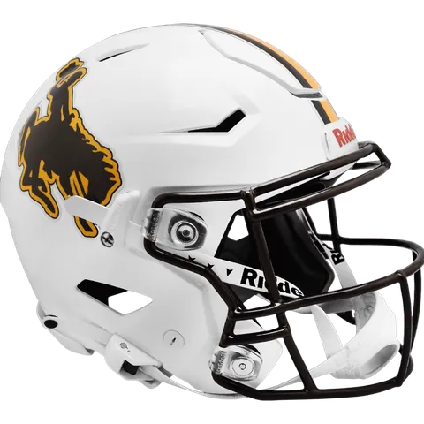 Wyoming Cowboys Riddell Authentic SpeedFlex Football Helmet – White Steamboat