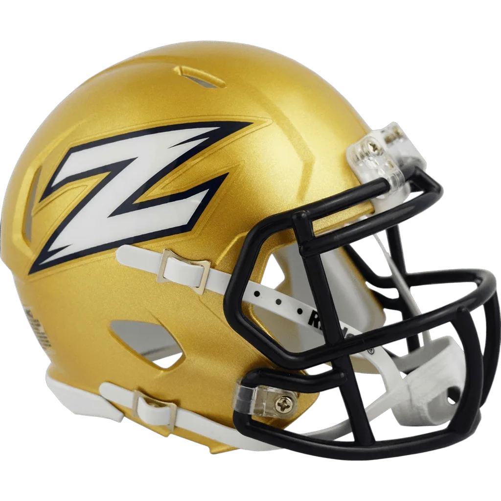 Akron Zips Riddell Mini Speed Football Helmet – Gold Zip