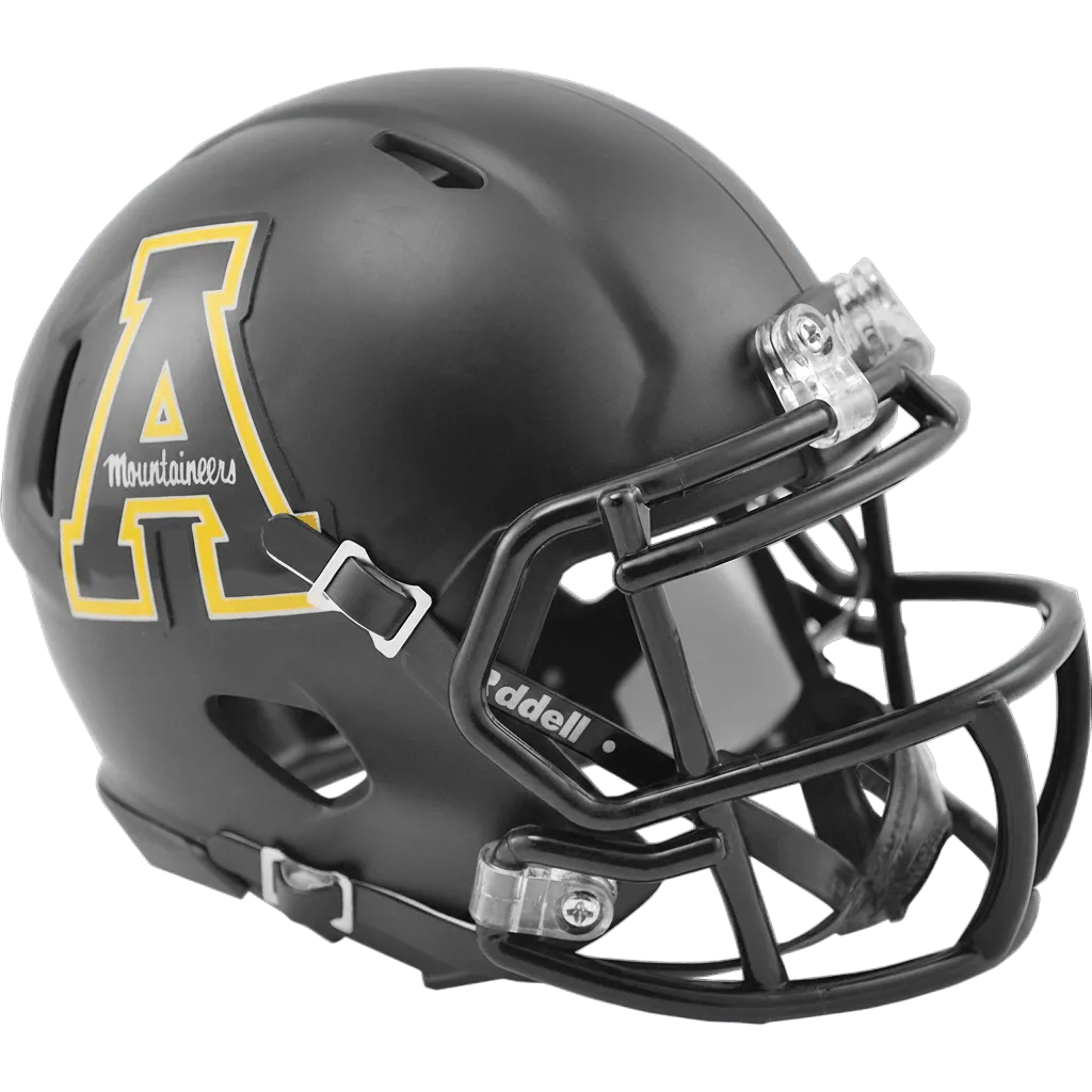 Appalachian State Mountaineers Riddell Mini Speed Football Helmet – Black Block “A”
