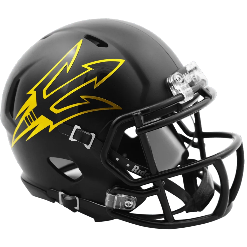 Arizona State Sun Devils Riddell Mini Speed Football Helmet – Satin Black