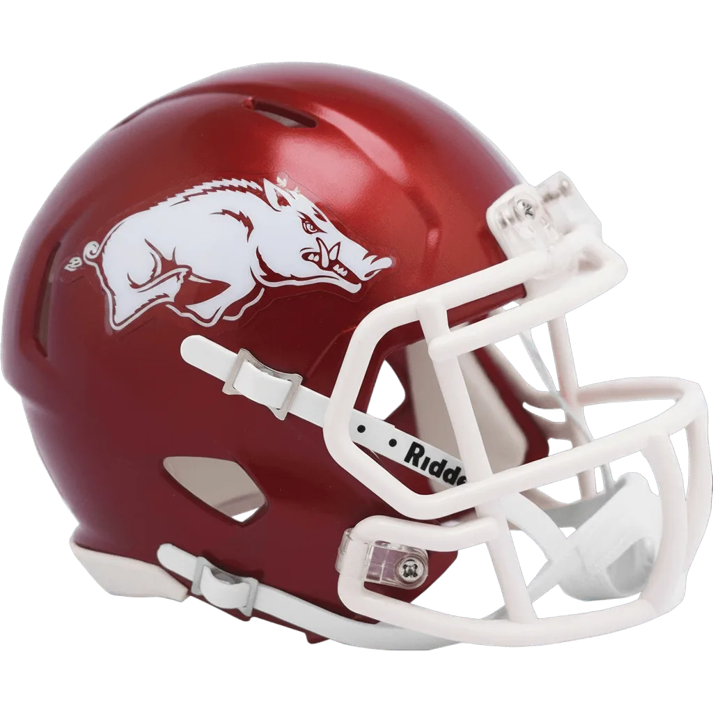 Arkansas Razorbacks Riddell Mini Speed Football Helmet – Red Razorback