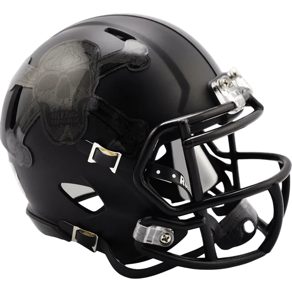 Army Black Knights Riddell Mini Speed Football Helmet – Skull and Crossbones