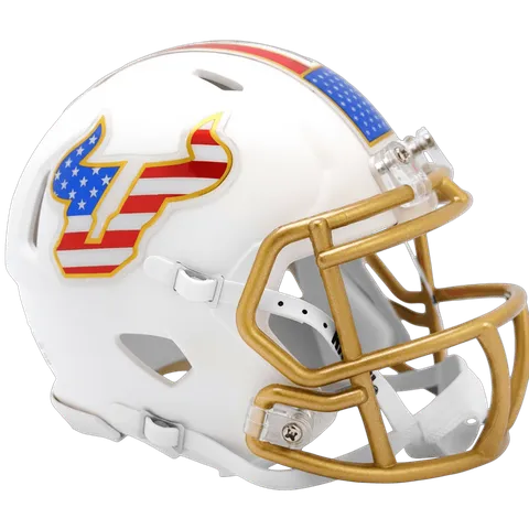South Florida Bulls Riddell Mini Speed Football Helmet – Stars & Stripes