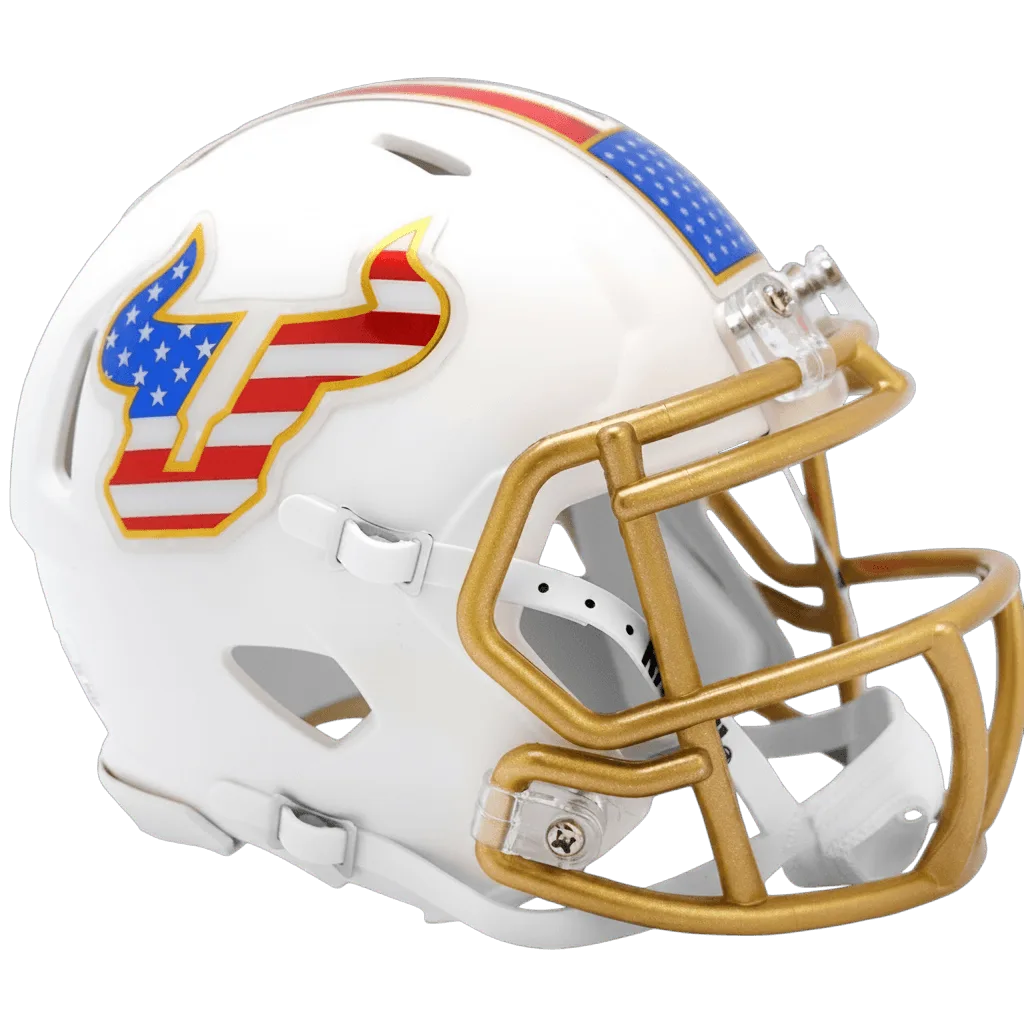 South Florida Bulls Riddell Mini Speed Football Helmet – Stars & Stripes