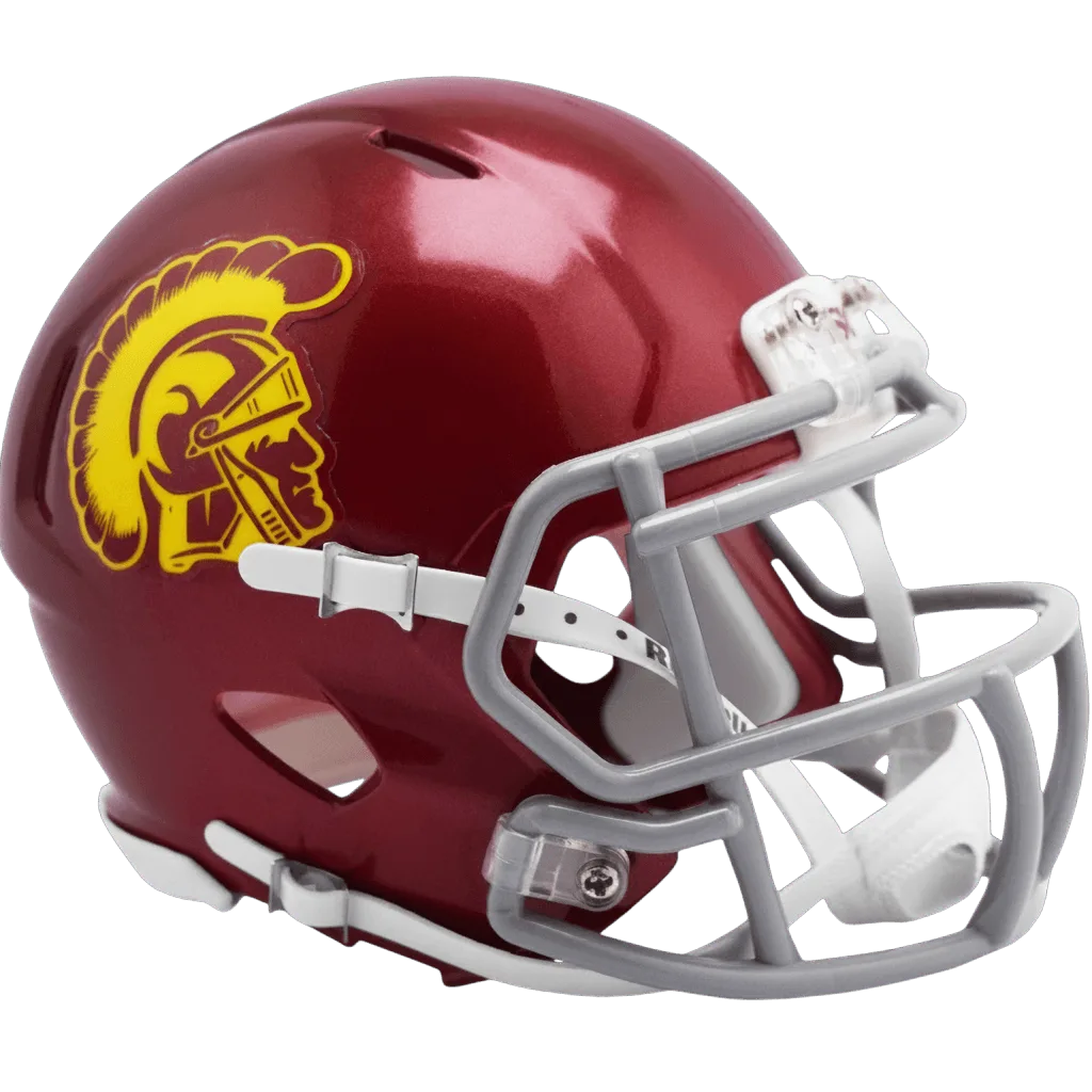 USC Trojans Riddell Mini Speed Football Helmet – Cardinal Trojan