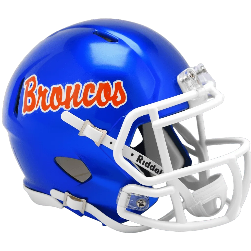 Boise State Broncos Riddell Mini Speed Football Helmet – Script