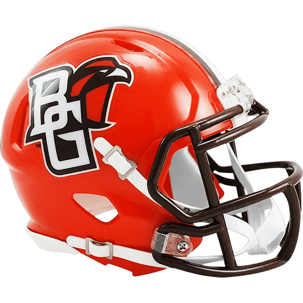 Bowling Green Falcons Riddell Mini Speed Football Helmet – Orange Falcon