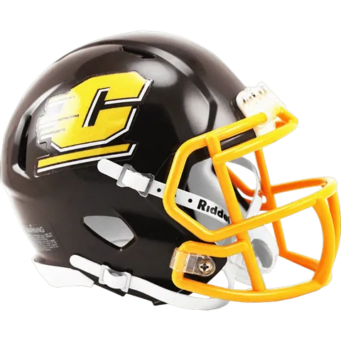 Central Michigan Chippewas Riddell Mini Speed Football Helmet – Maroon Action C