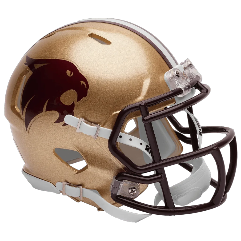 Texas State Bobcats Riddell Mini Speed Football Helmet – Maroon Bobcat