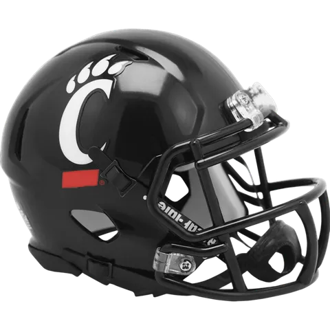 Cincinnati Bearcats Riddell Mini Speed Football Helmet – Black C Paw