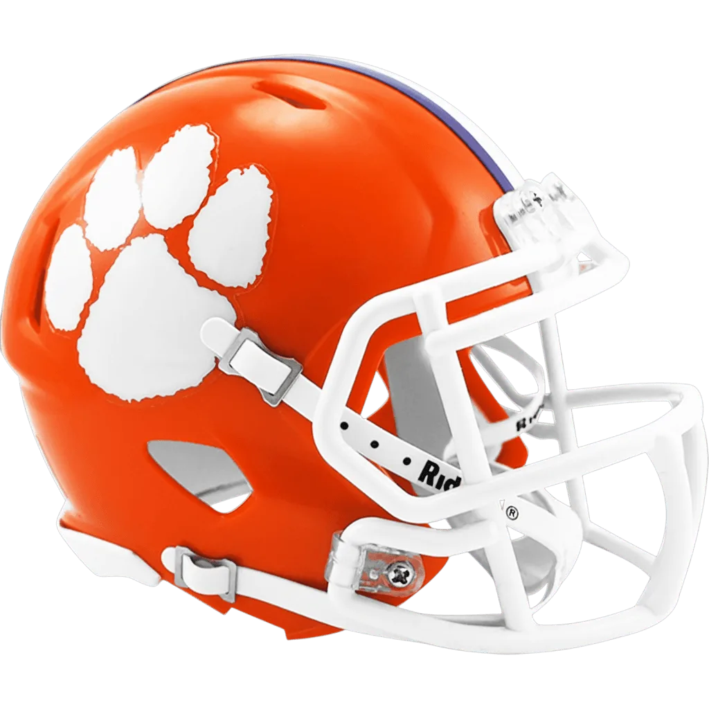 Clemson Tigers Riddell Mini Speed Football Helmet
