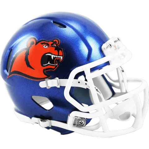 Coast Guard Bears Riddell Mini Speed Football Helmet – Blue Shield
